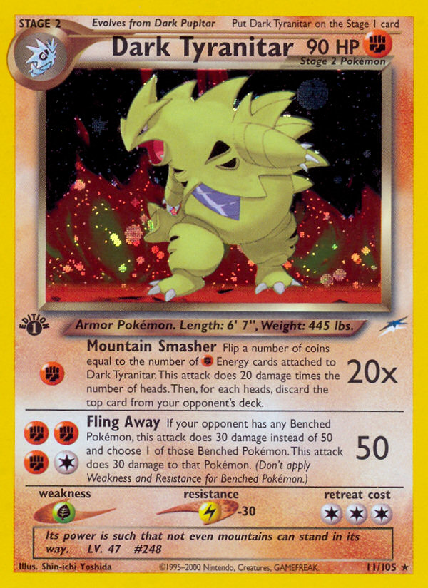 Dark Tyranitar (11/105) [Neo Destiny 1st Edition] | Good Games North