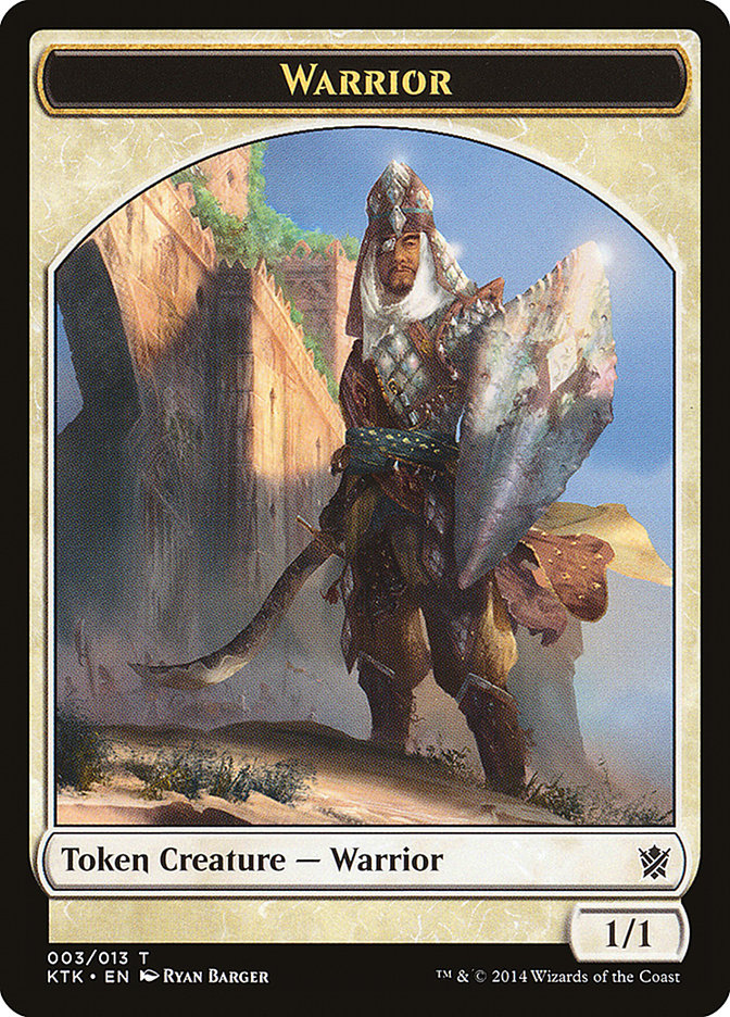 Warrior (003/013) [Khans of Tarkir Tokens] | Good Games North