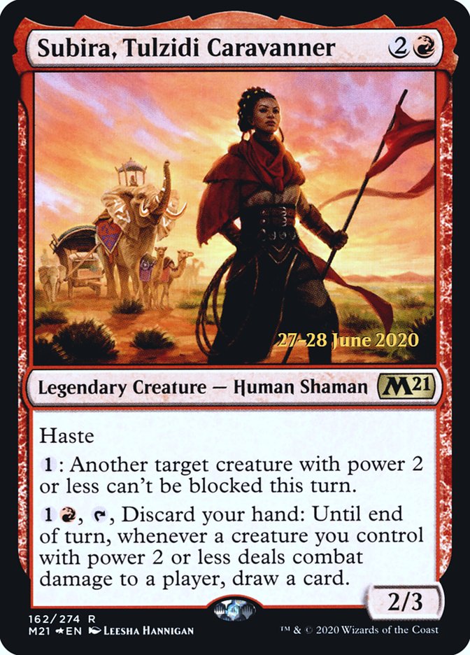 Subira, Tulzidi Caravanner  [Core Set 2021 Prerelease Promos] | Good Games North