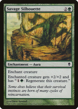 Savage Silhouette [Zendikar] | Good Games North