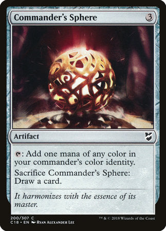 Commander's Sphere [Commander 2018] | Good Games North