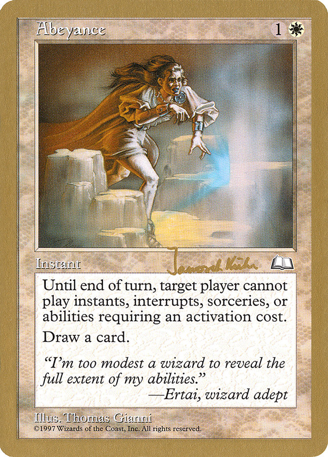 Abeyance (Janosch Kuhn) [World Championship Decks 1997] | Good Games North