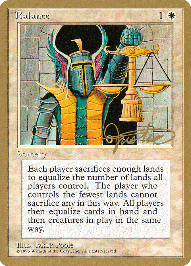 Balance (Mark Justice) [Pro Tour Collector Set] | Good Games North