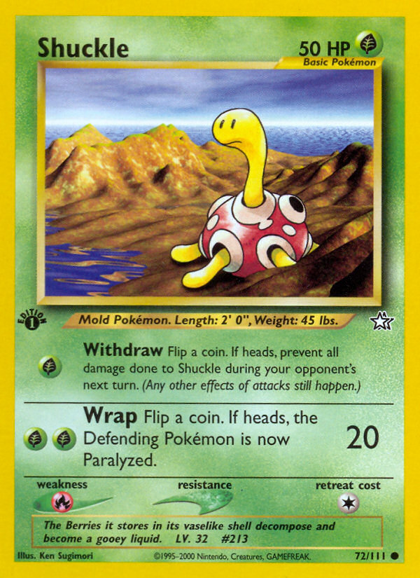 Shuckle (72/111) [Neo Genesis 1st Edition] | Good Games North