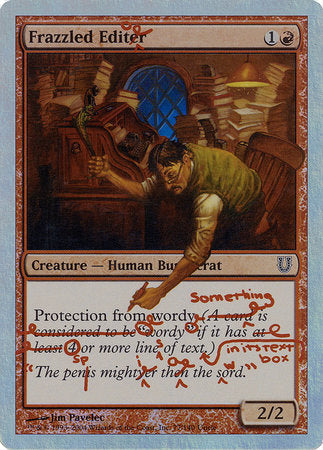 Frazzled Editor (Alternate Foil) [Unhinged] | Good Games North
