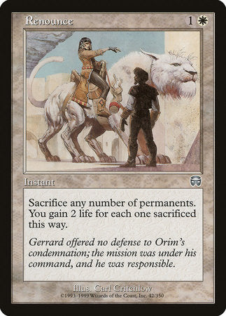 Renounce [Mercadian Masques] | Good Games North