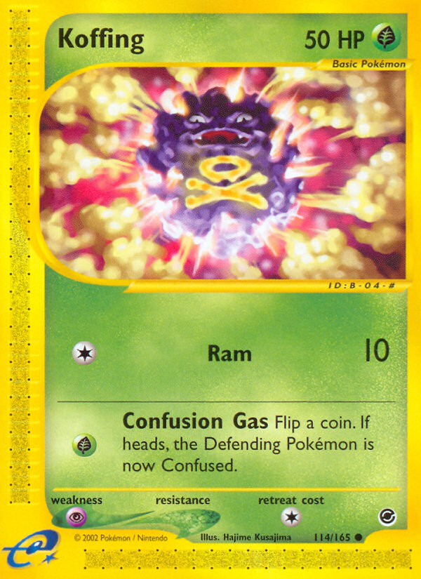 Koffing (114/165) [Expedition: Base Set] | Good Games North