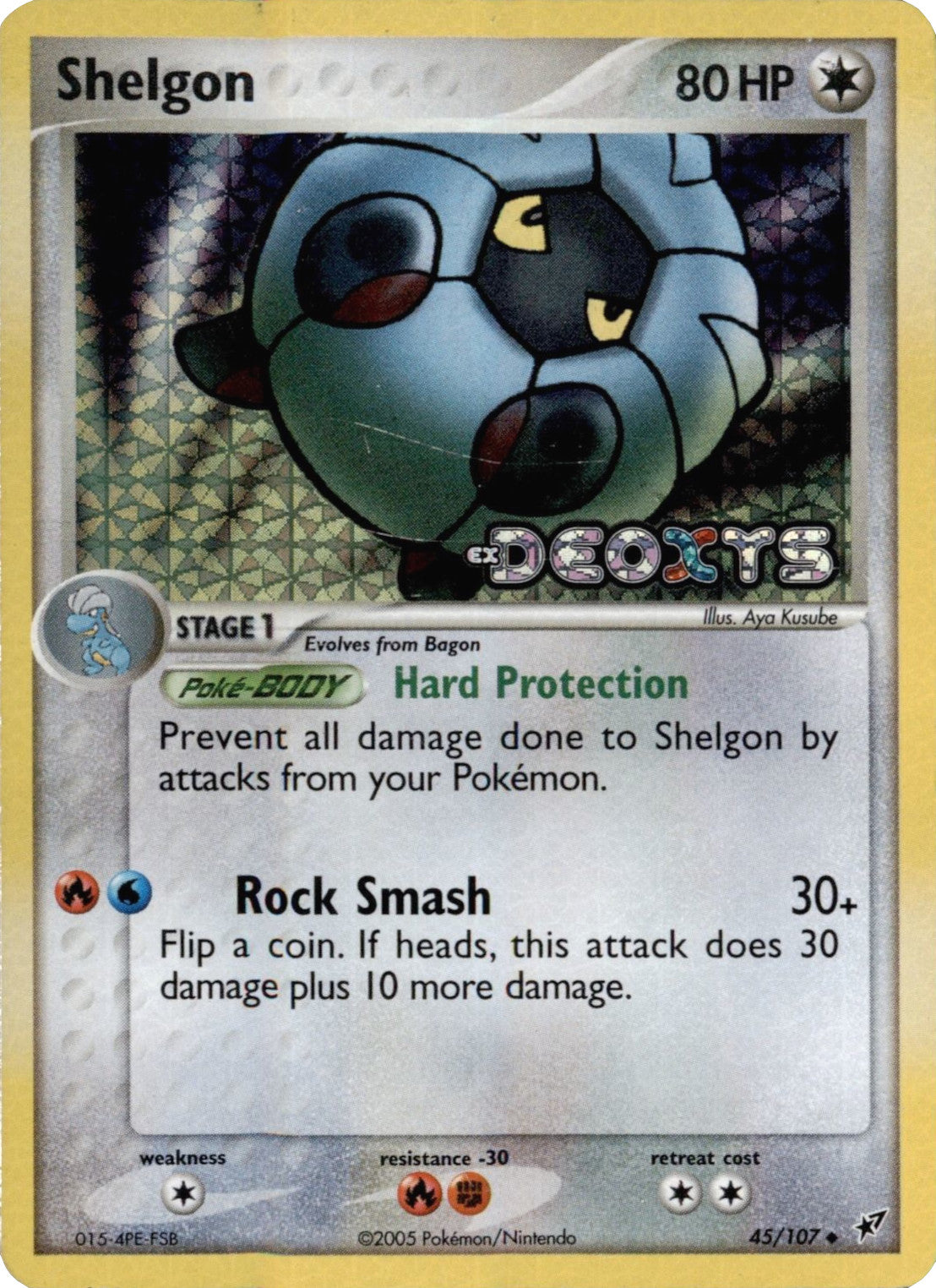 Shelgon (45/107) (Stamped) [EX: Deoxys] | Good Games North