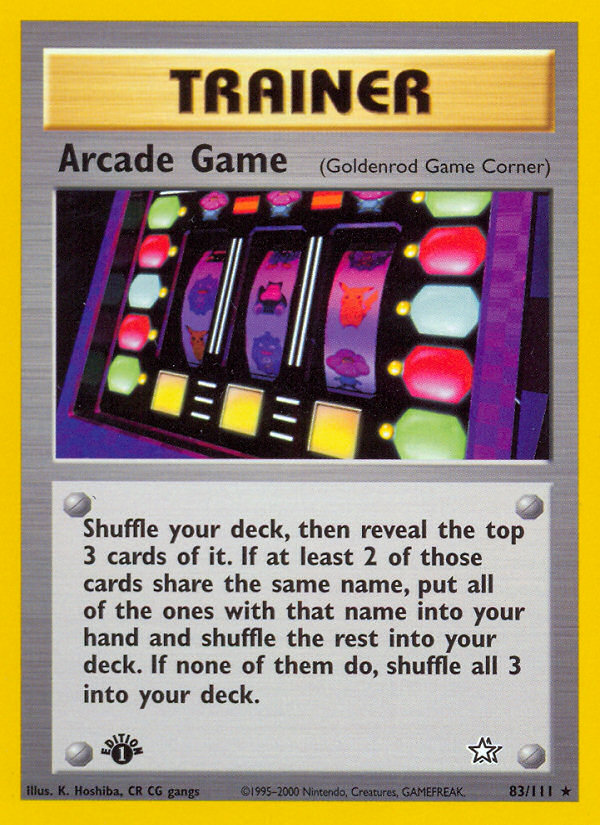 Arcade Game (83/111) [Neo Genesis 1st Edition] | Good Games North