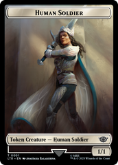 Food (09) // Human Soldier (01) Double-Sided Token [The Lord of the Rings: Tales of Middle-Earth Tokens] | Good Games North