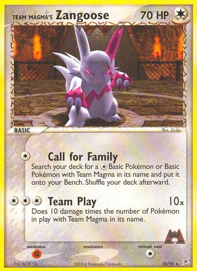 Team Magma's Zangoose (23/95) [EX: Team Magma vs Team Aqua] | Good Games North
