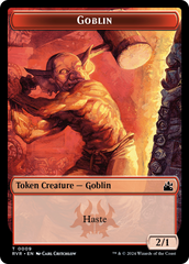 Goblin (0008) // Goblin (0009) Double-Sided Token [Ravnica Remastered Tokens] | Good Games North