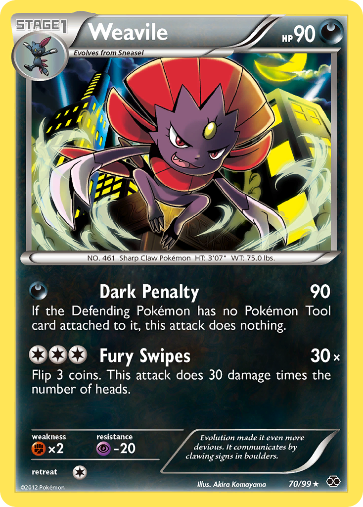 Weavile (70/99) [Black & White: Next Destinies] | Good Games North