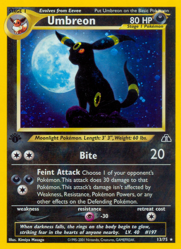 Umbreon (13/75) [Neo Discovery 1st Edition] | Good Games North