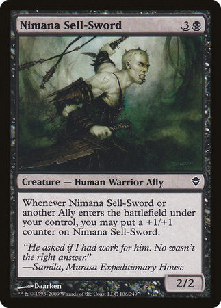 Nimana Sell-Sword [Zendikar] | Good Games North