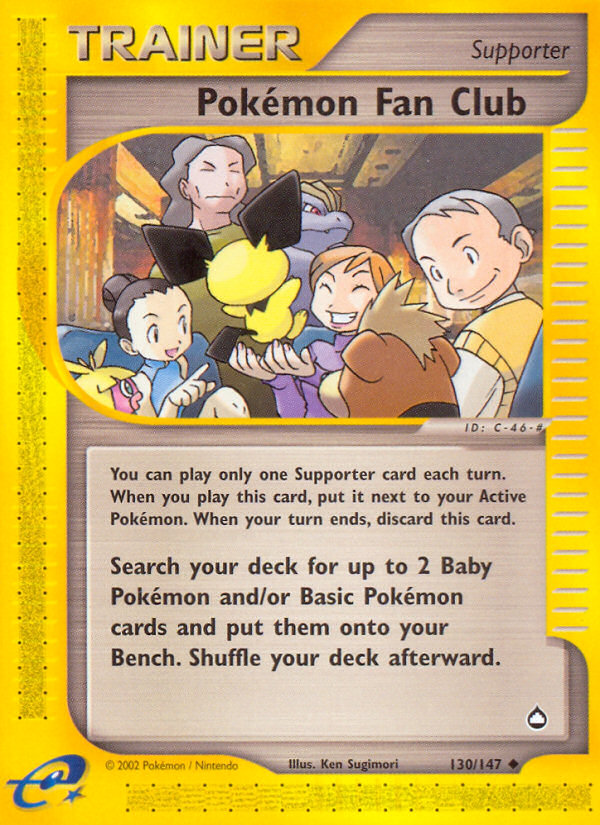 Pokemon Fan Club (130/147) [Aquapolis] | Good Games North