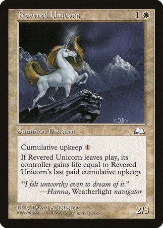 Revered Unicorn [Weatherlight] | Good Games North