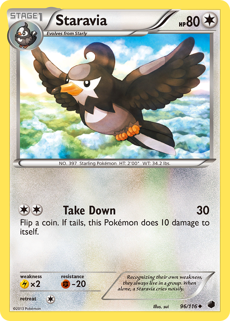 Staravia (96/116) [Black & White: Plasma Freeze] | Good Games North