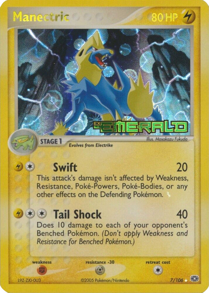 Manectric (7/106) (Stamped) [EX: Emerald] | Good Games North