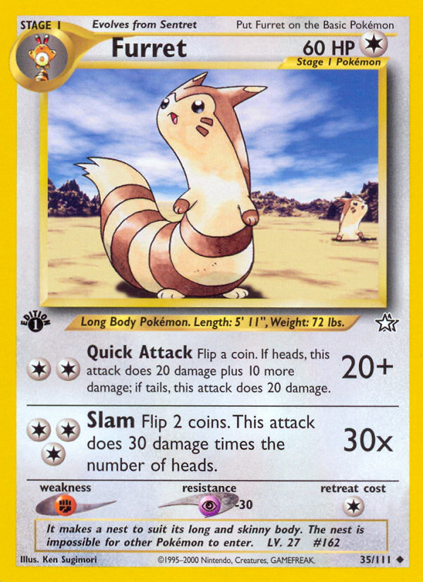 Furret (35/111) [Neo Genesis 1st Edition] | Good Games North