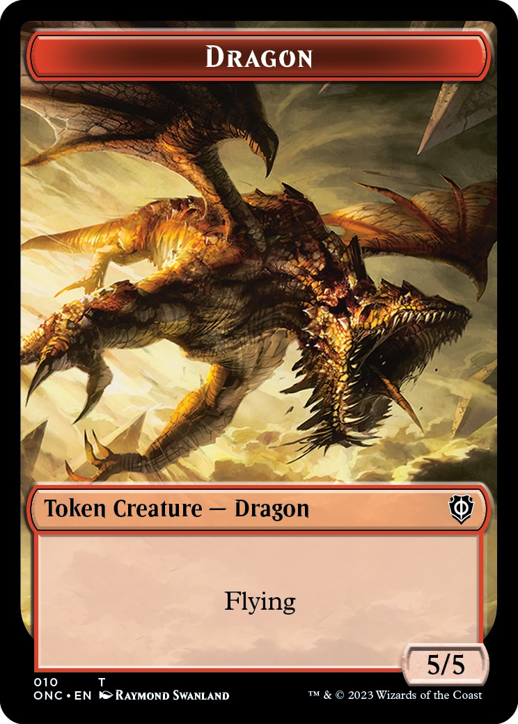 Kobolds of Kher Keep // Dragon Double-Sided Token [Phyrexia: All Will Be One Commander Tokens] | Good Games North