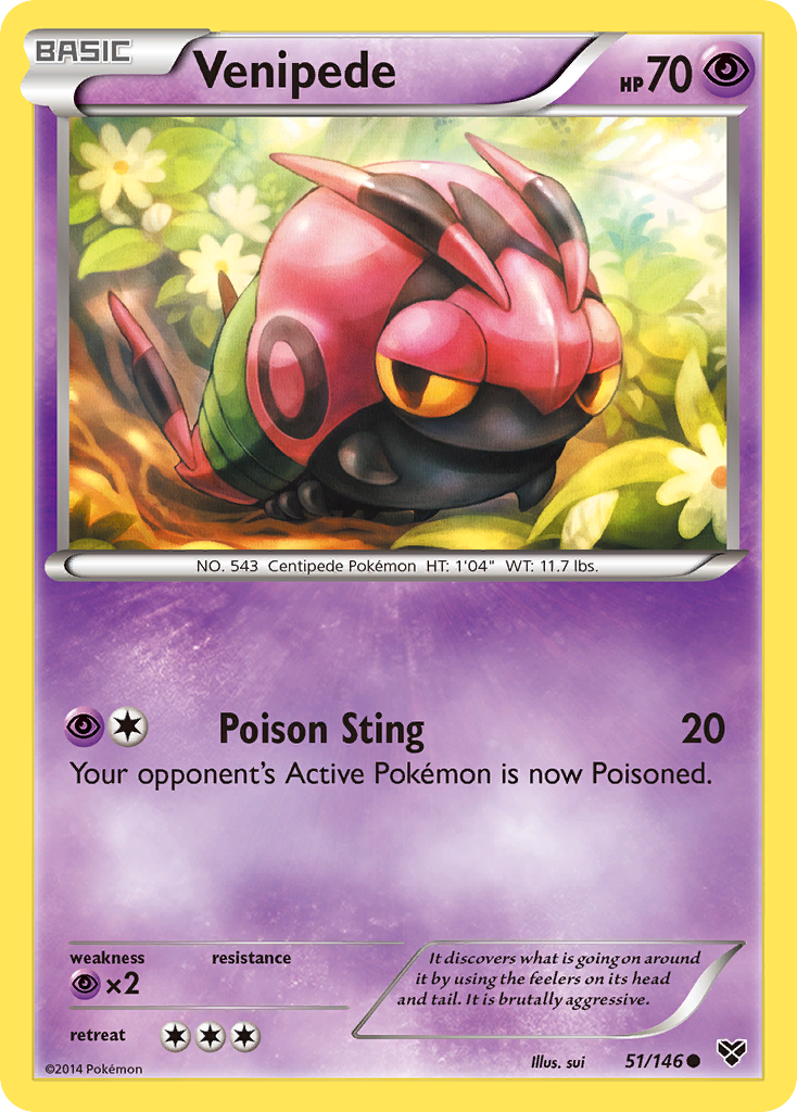Venipede (51/146) [XY: Base Set] | Good Games North