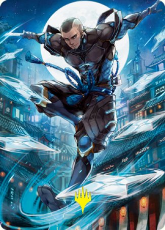 Kaito Shizuki 1 Art Card (Gold-Stamped Signature) [Kamigawa: Neon Dynasty Art Series] | Good Games North