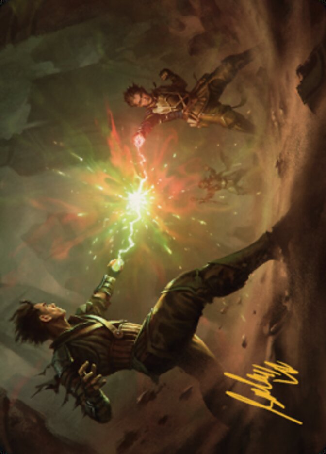 Brotherhood's End Art Card (Gold-Stamped Signature) [The Brothers' War Art Series] | Good Games North