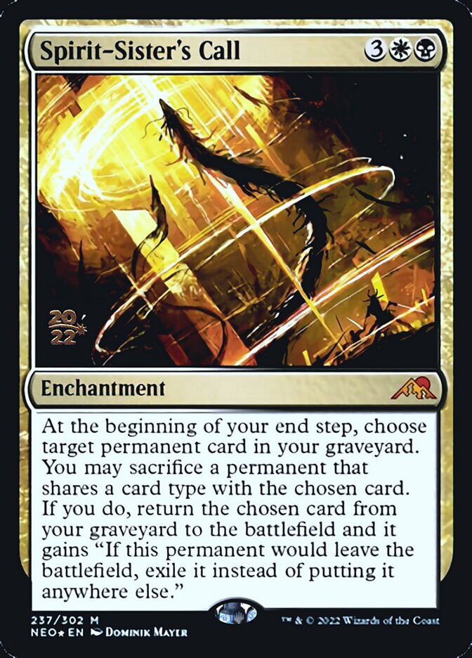 Spirit-Sister's Call [Kamigawa: Neon Dynasty Prerelease Promos] | Good Games North