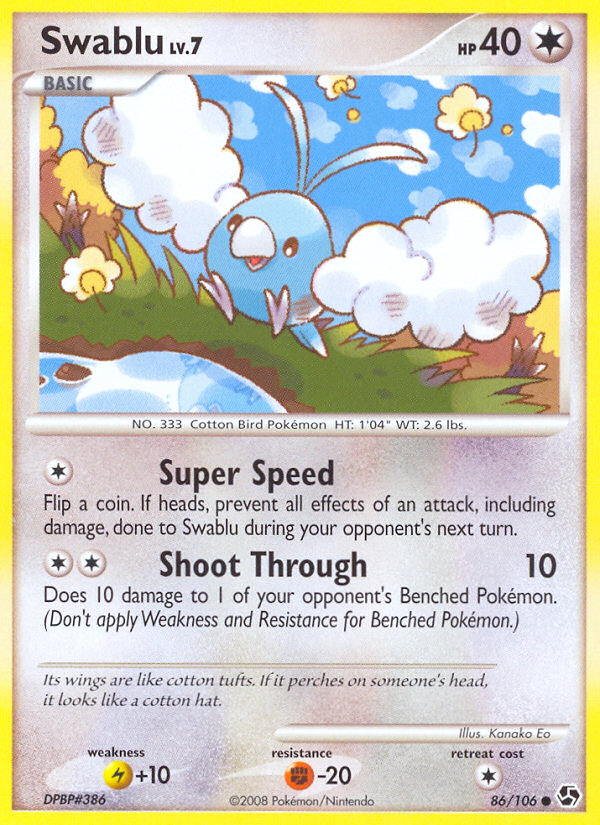 Swablu (86/106) [Diamond & Pearl: Great Encounters] | Good Games North