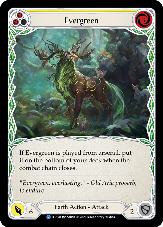 Evergreen (Yellow) [ELE120] (Tales of Aria)  1st Edition Normal | Good Games North