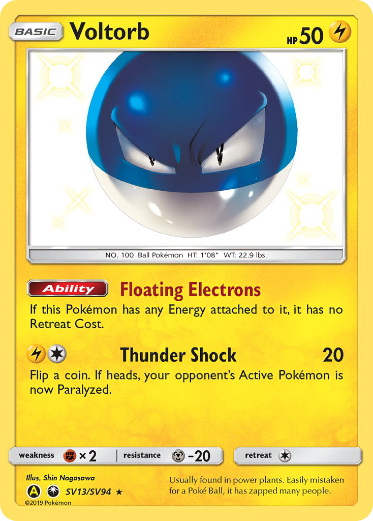 Voltorb (SV13/SV94) [Sun & Moon: Hidden Fates - Shiny Vault] | Good Games North