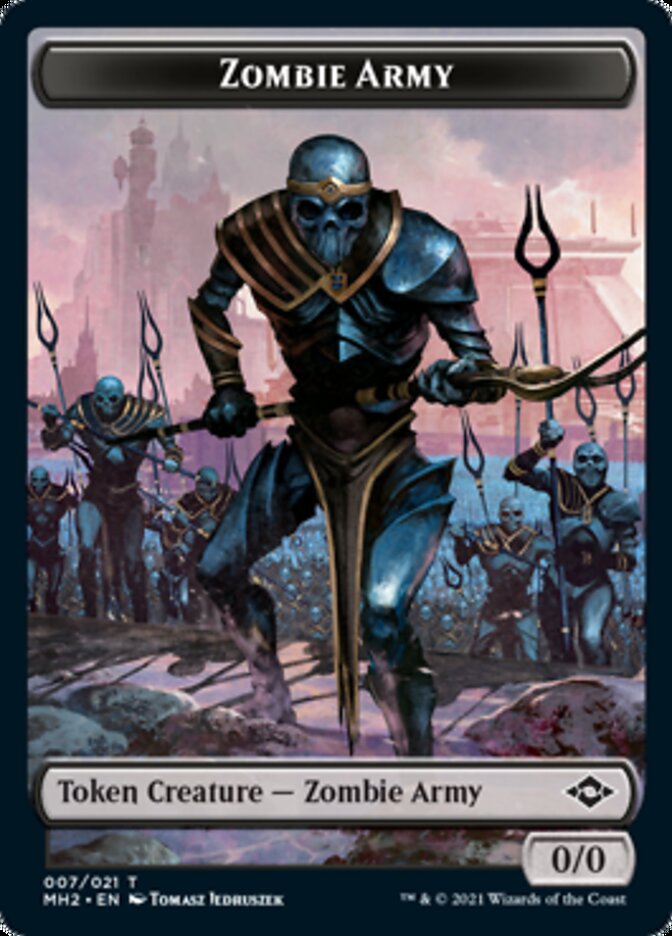 Zombie Army Token [Modern Horizons 2 Tokens] | Good Games North
