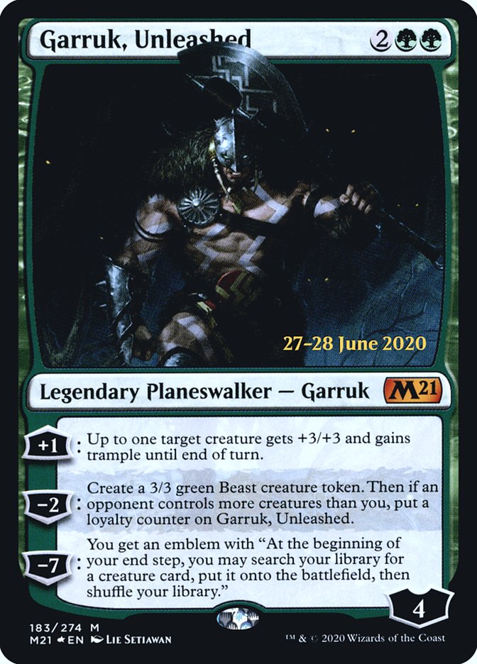 Garruk, Unleashed  [Core Set 2021 Prerelease Promos] | Good Games North