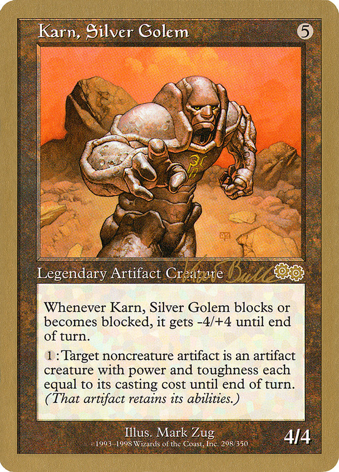 Karn, Silver Golem (Kai Budde) [World Championship Decks 1999] | Good Games North