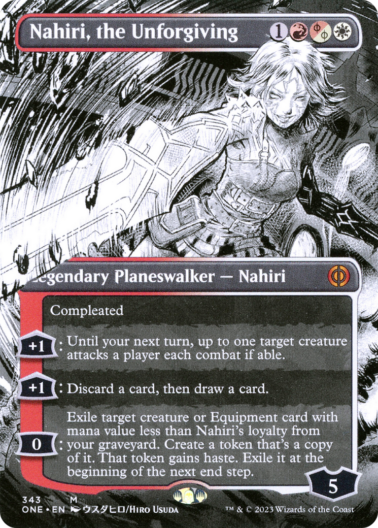 Nahiri, the Unforgiving (Borderless Manga) [Phyrexia: All Will Be One] | Good Games North