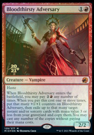 Bloodthirsty Adversary [Innistrad: Midnight Hunt Prerelease Promos] | Good Games North