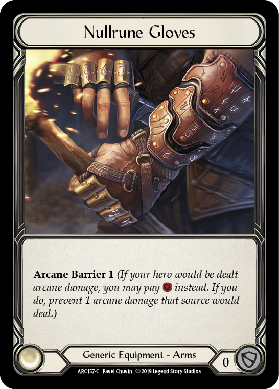 Nullrune Gloves [ARC157-C] 1st Edition Normal | Good Games North