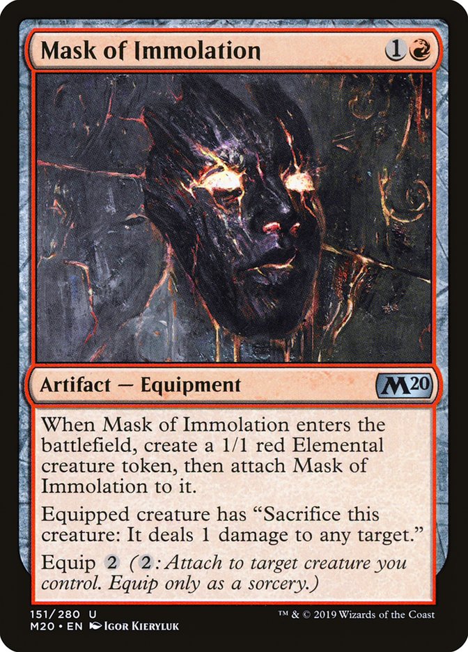 Mask of Immolation [Core Set 2020] | Good Games North