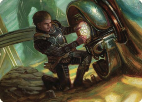 Urza, Powerstone Prodigy Art Card [The Brothers' War Art Series] | Good Games North