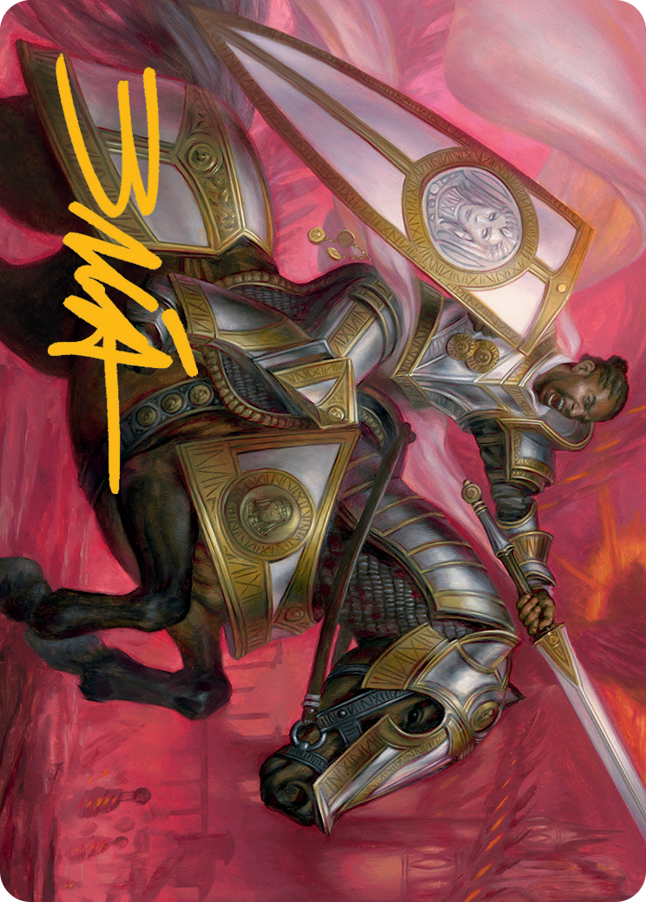 Sigiled Sentinel Art Card (Gold-Stamped Signature) [March of the Machine Art Series] | Good Games North