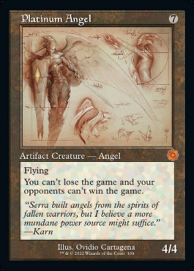 Platinum Angel (Retro Schematic) [The Brothers' War Retro Artifacts] | Good Games North
