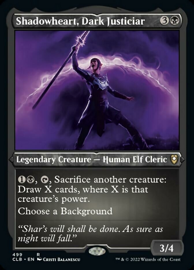 Shadowheart, Dark Justiciar (Foil Etched) [Commander Legends: Battle for Baldur's Gate] | Good Games North