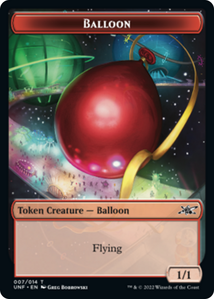 Squirrel // Balloon Double-sided Token [Unfinity Tokens] | Good Games North