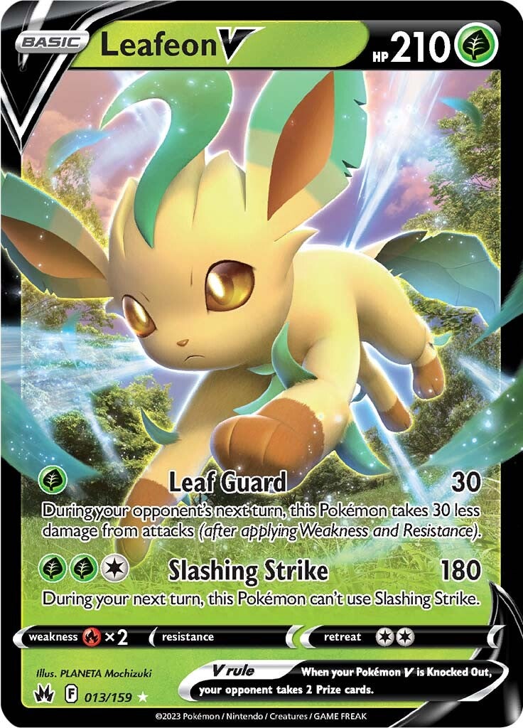Leafeon V (013/159) [Sword & Shield: Crown Zenith] | Good Games North