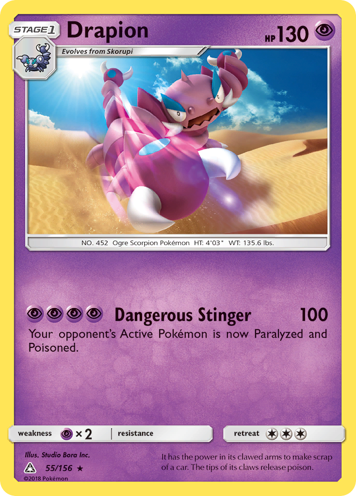 Drapion (55/156) [Sun & Moon: Ultra Prism] | Good Games North