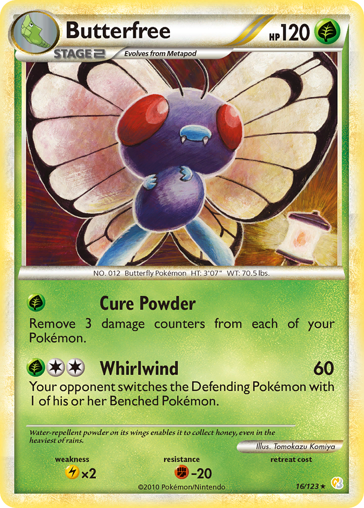 Butterfree (16/123) [HeartGold & SoulSilver: Base Set] | Good Games North
