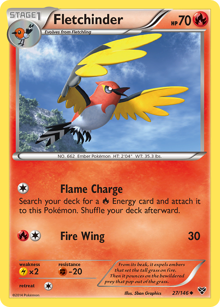 Fletchinder (27/146) [XY: Base Set] | Good Games North