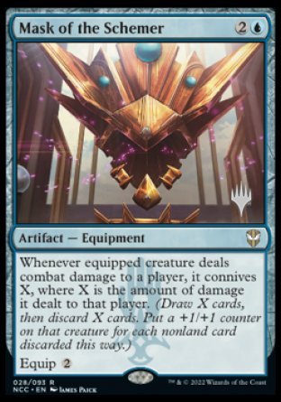Mask of the Schemer (Promo Pack) [Streets of New Capenna Commander Promos] | Good Games North