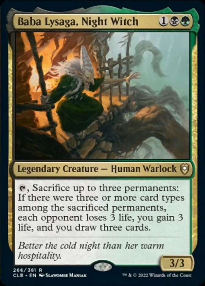 Baba Lysaga, Night Witch [Commander Legends: Battle for Baldur's Gate] | Good Games North